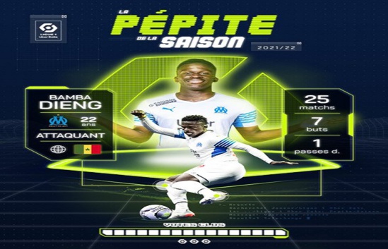 Ligue 1 : Bamba Dieng élu « pépite de la saison » Ligue 1 : Bamba Dieng élu « pépite de la saison »
