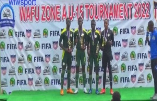 WAFU-A-U15 : le Sénégal rentre avec tous les trophées individuels et collectifs