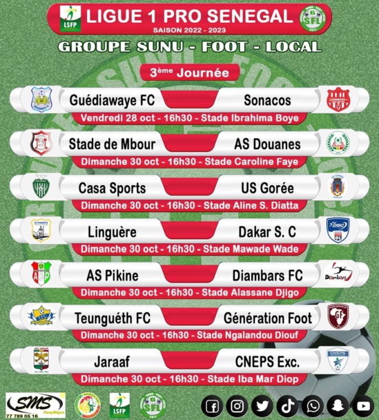 Ligue 1 (3eJ): Guédiawaye FC accueille Sonacos ce vendredi Ligue 1 (3eJ): Guédiawaye FC accueille Sonacos ce vendredi