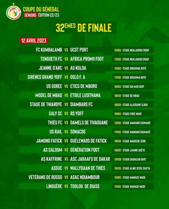 Coupe du Sénégal (32e de finale) : Jaraaf en déplacement à Kaffrine sans Dabo Coupe du Sénégal (32e de finale) : Jaraaf en déplacement à Kaffrine sans Dabo