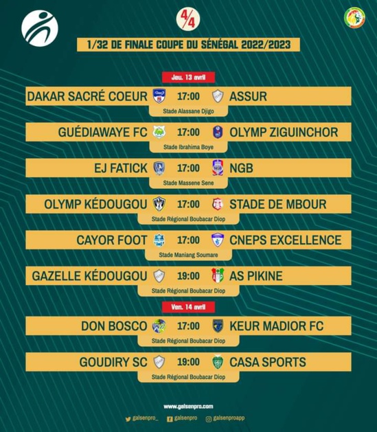 Coupe du Sénégal : Diambars éliminé, tous les résultats de la journée Coupe du Sénégal : Diambars éliminé, tous les résultats de la journée