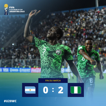 Coupe du monde U20: le Nigeria élimine l’Argentine, Brésil, Italie, Colombie en quart