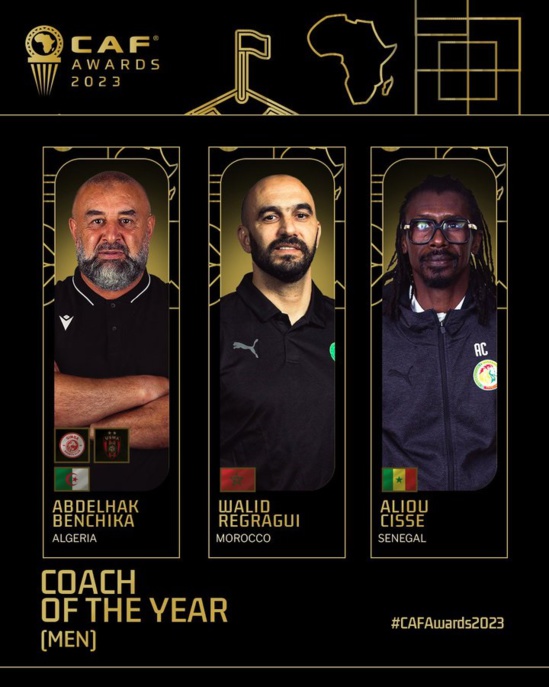 CAF Awards 2023 : Aliou Cissé dans le trio des finalistes