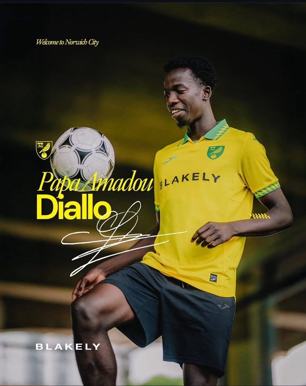 Pape Amadou Diallo rejoint officiellement Norwich City Pape Amadou Diallo rejoint officiellement Norwich City