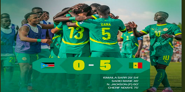 Eliminatoires CMD : le Sénégal étrille le Soudan du Sud Eliminatoires CMD : le Sénégal étrille le Soudan du Sud