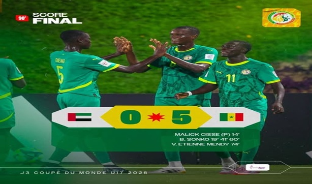Coupe du monde U17: le Sénégal valide son ticket au 16e de finale Coupe du monde U17: le Sénégal valide son ticket au 16e de finale
