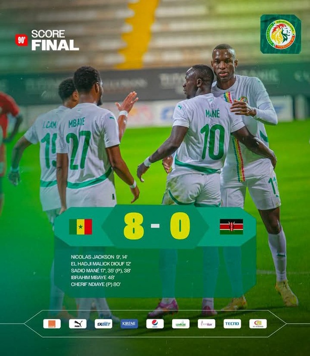 Amical : le Sénégal étrille le Kenya (8-0)