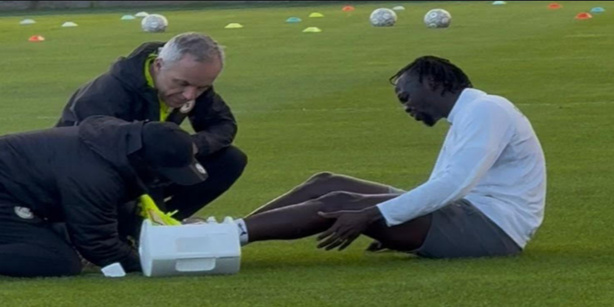 Blessé à l’entraînement, rien de grave pour Cherif Ndiaye Blessé à l’entraînement, rien de grave pour Cherif Ndiaye