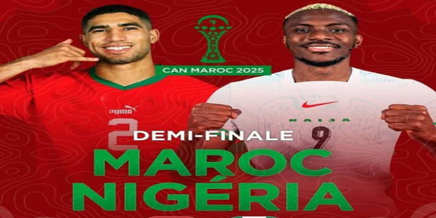 CAN 2025 : Maroc face au Nigéria pour une place en finale