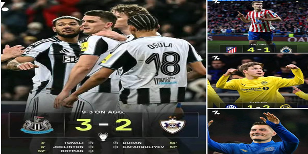 Ligue des champions : Bodø/Glimt élimine l’Inter Milan, Newcastle et le Bayer Leverkusen assurent leur qualification