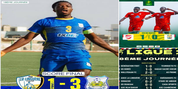 Ligue 1 : Ajel de Rufisque domine Jaraaf, Guédiawaye bat Linguère Ligue 1 : Ajel de Rufisque domine Jaraaf, Guédiawaye bat Linguère