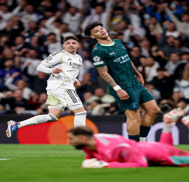 Ligue des champions : le Real Madrid s’impose face à Manchester City grâce un triplé de Federico Valverde Ligue des champions : le Real Madrid s’impose face à Manchester City grâce un triplé de Federico Valverde