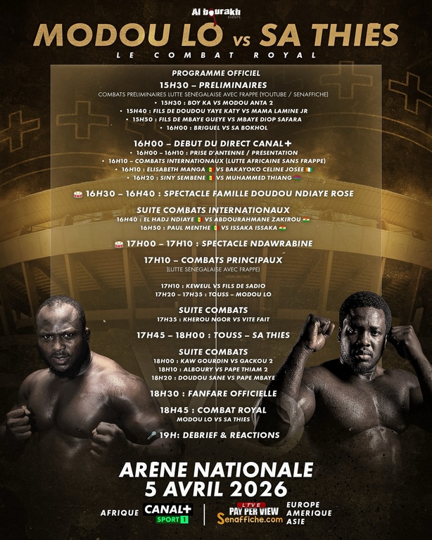 Combat royal : Modou Lô-Sa Thiès, c’est le grand jour