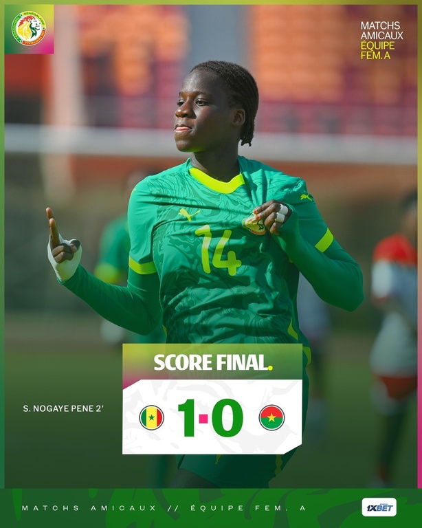 Préparation CAN féminine 2026 : le Sénégal bat le Burkina Faso (1-0) Préparation CAN féminine 2026 : le Sénégal bat le Burkina Faso (1-0)