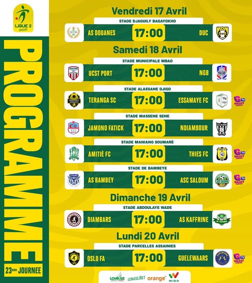 Ligue 2 (23e j.) : Douane trébuche, Essamaye pour creuser l’écart