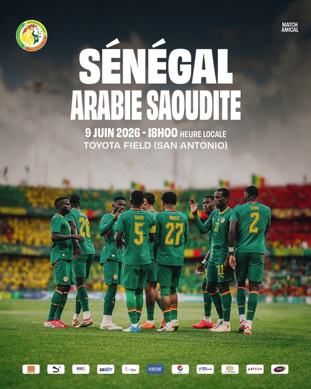 Préparation Mondial 2026 : le Sénégal affrontera l’Arabie saoudite