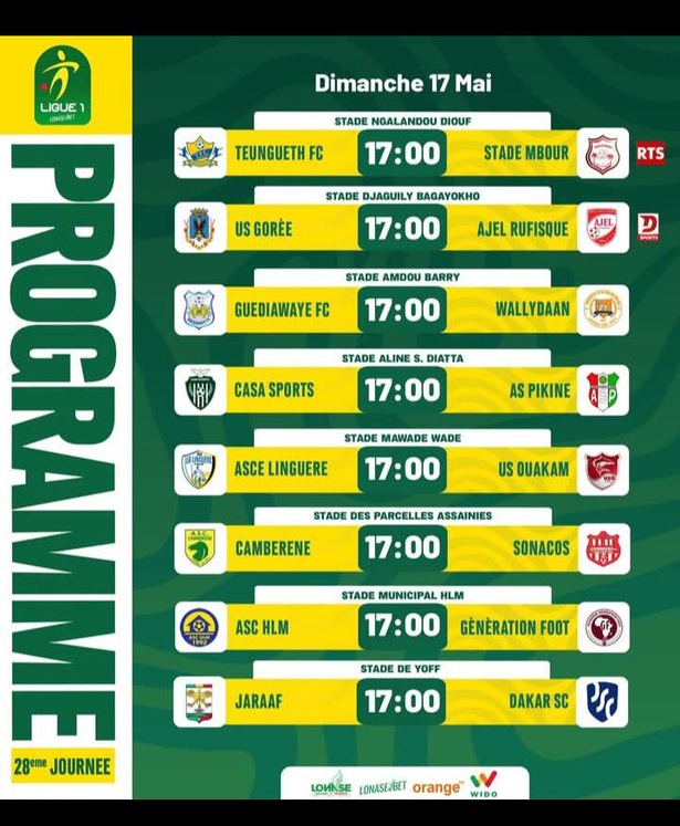 Ligue 1 : US Gorée / AJEL, le choc qui peut rebattre les cartes au sommet