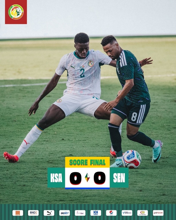 Amical : le Sénégal se neutralise avec l'Arabie saoudite Amical : le Sénégal se neutralise avec l'Arabie saoudite