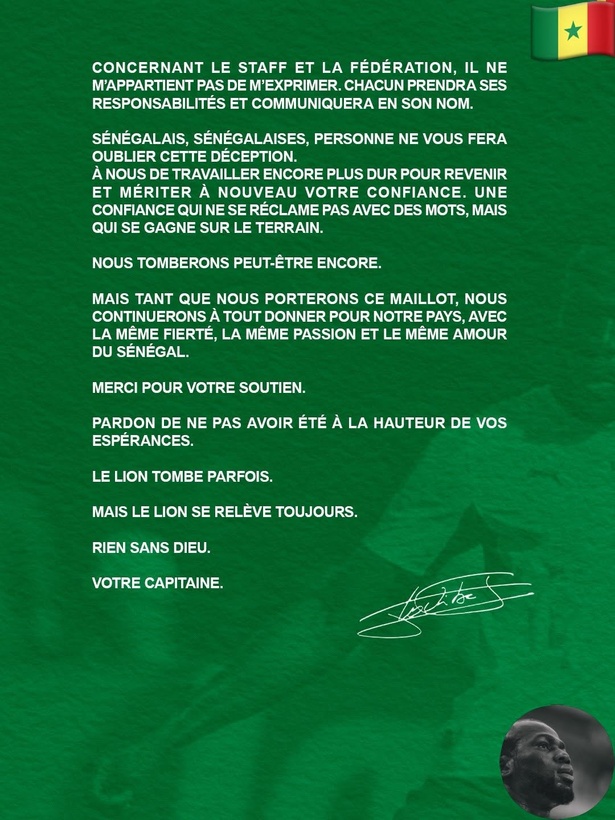 Mondial 2026 : Kalidou Koulibaly brise le silence et rejette toute ingérence dans les convocations Mondial 2026 : Kalidou Koulibaly brise le silence et rejette toute ingérence dans les convocations