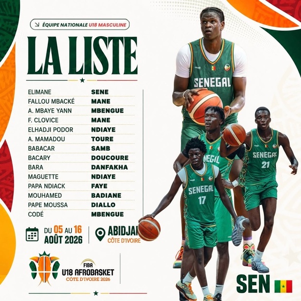 AfroBasket U18 : Mouhamed Sène dévoile la liste des 14 “Lionceaux” retenus AfroBasket U18 : Mouhamed Sène dévoile la liste des 14 “Lionceaux” retenus