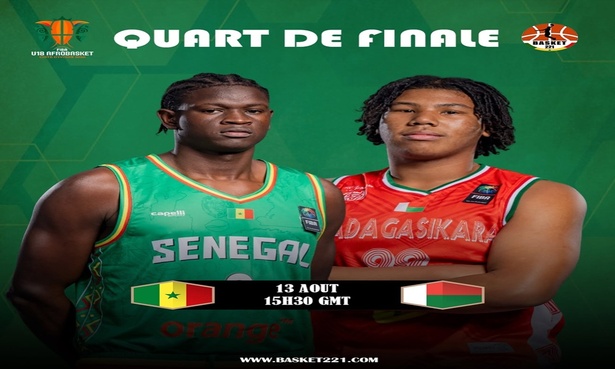 AfroBasket U18 masculin : le Sénégal affrontera Madagascar en quarts de finale AfroBasket U18 masculin : le Sénégal affrontera Madagascar en quarts de finale