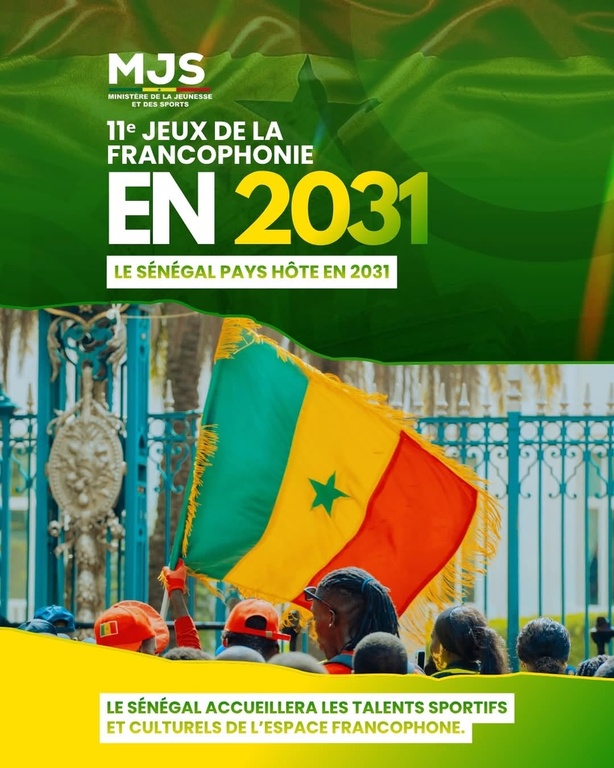 Jeux de la Francophonie 2031 : le Sénégal choisi pour accueillir la 11e édition Jeux de la Francophonie 2031 : le Sénégal choisi pour accueillir la 11e édition