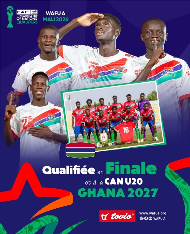UFOA A U 20 : la Gambie bat la Sierra Leone et se qualifie en finale et à la CAN U20 UFOA A U 20 : la Gambie bat la Sierra Leone et se qualifie en finale et à la CAN U20