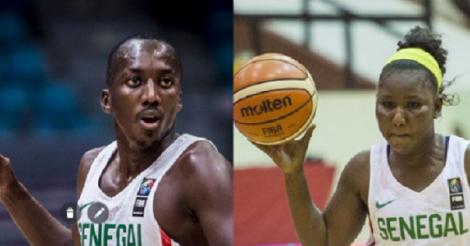 Louis Adams et Ndèye Sène Roi et Reine du basket