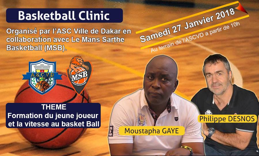 Basket : l’Ascvd organise un clinic de basket à la piscine olympique