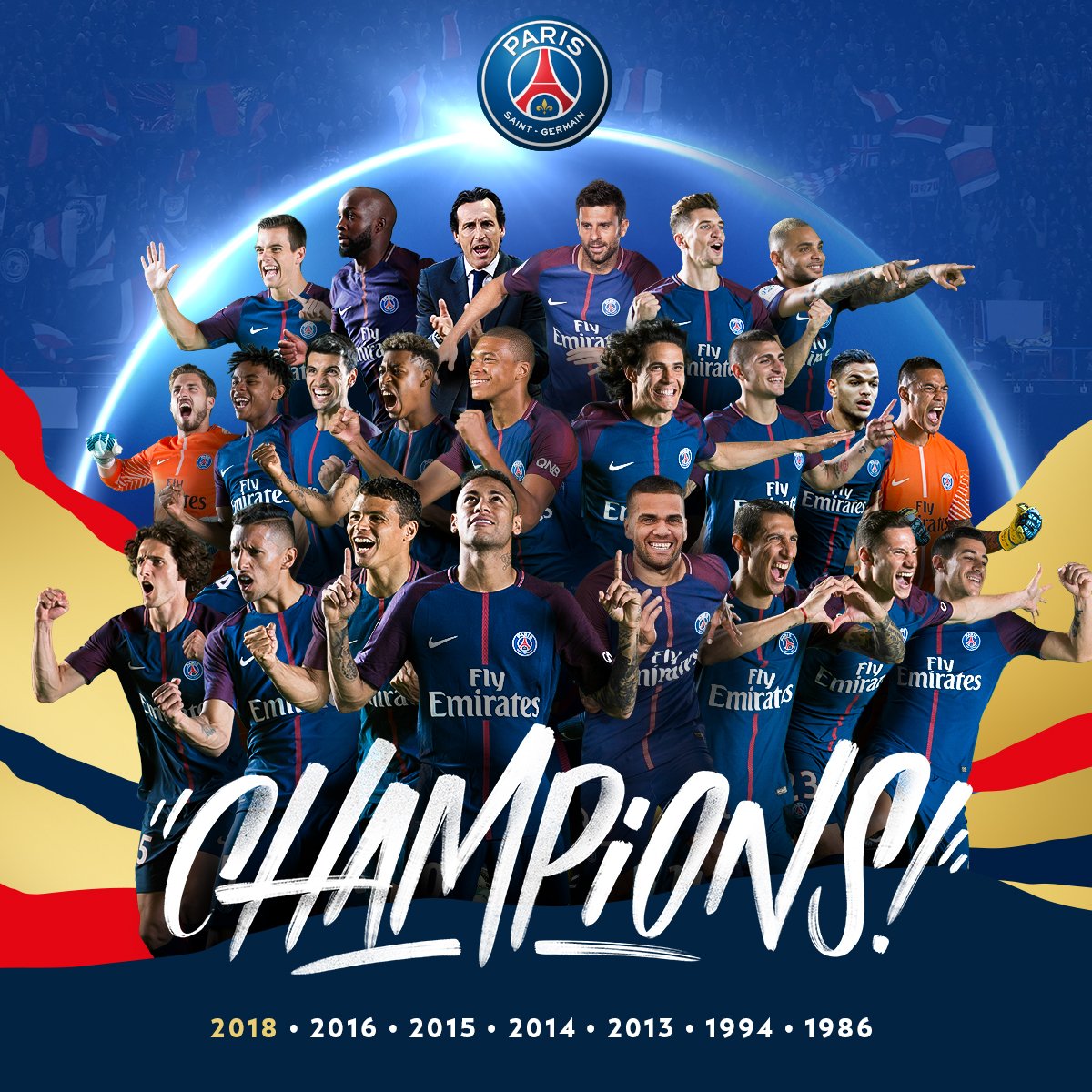 Ligue 1 : le PSG s'offre son 7e titre de champion de France en écrasant Monaco de Keita Baldé 7-1