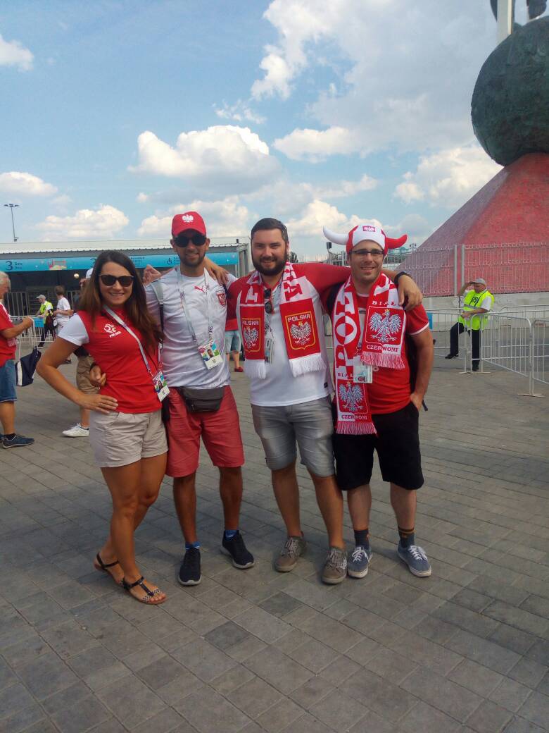 Les polonais prennent d'assaut le Stade Spartak de Moscou 
