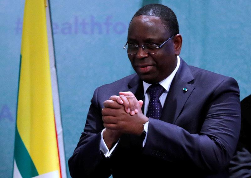 Macky Sall encourage les Lions