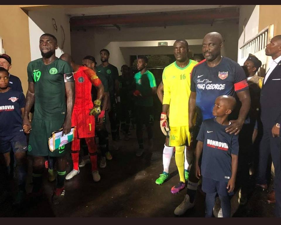 A 51 ans, le président George Weah a joué lors de l'amical Liberia-Nigeria