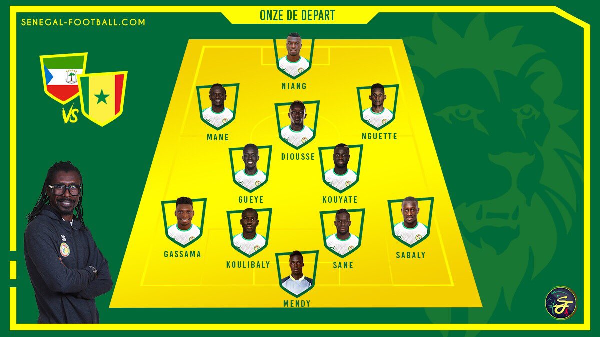 Classement officiel :  Edouard Mendy démarre face à ma Guinée Equatoriale