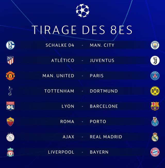 LdC : le tirage complet des 8es !