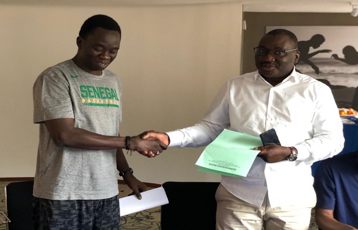 Équipe nationale : Cheikh Sarr a signé son contrat ce mardi