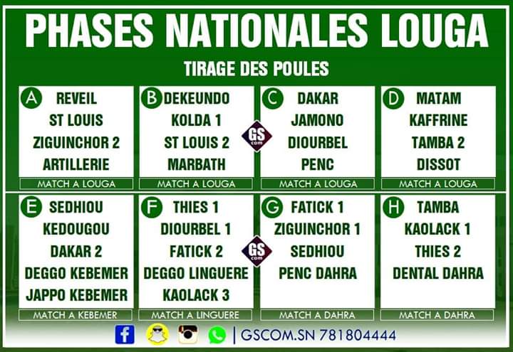 Navetane : le tirage des phases nationales est effectué ce vendredi