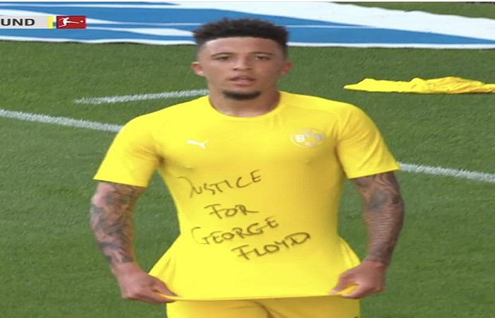 Dortmund : Jadon Sancho a dédié son but à George Floyd