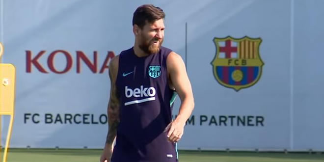 Barcelone : Lionel Messi de retour à l'entraînement