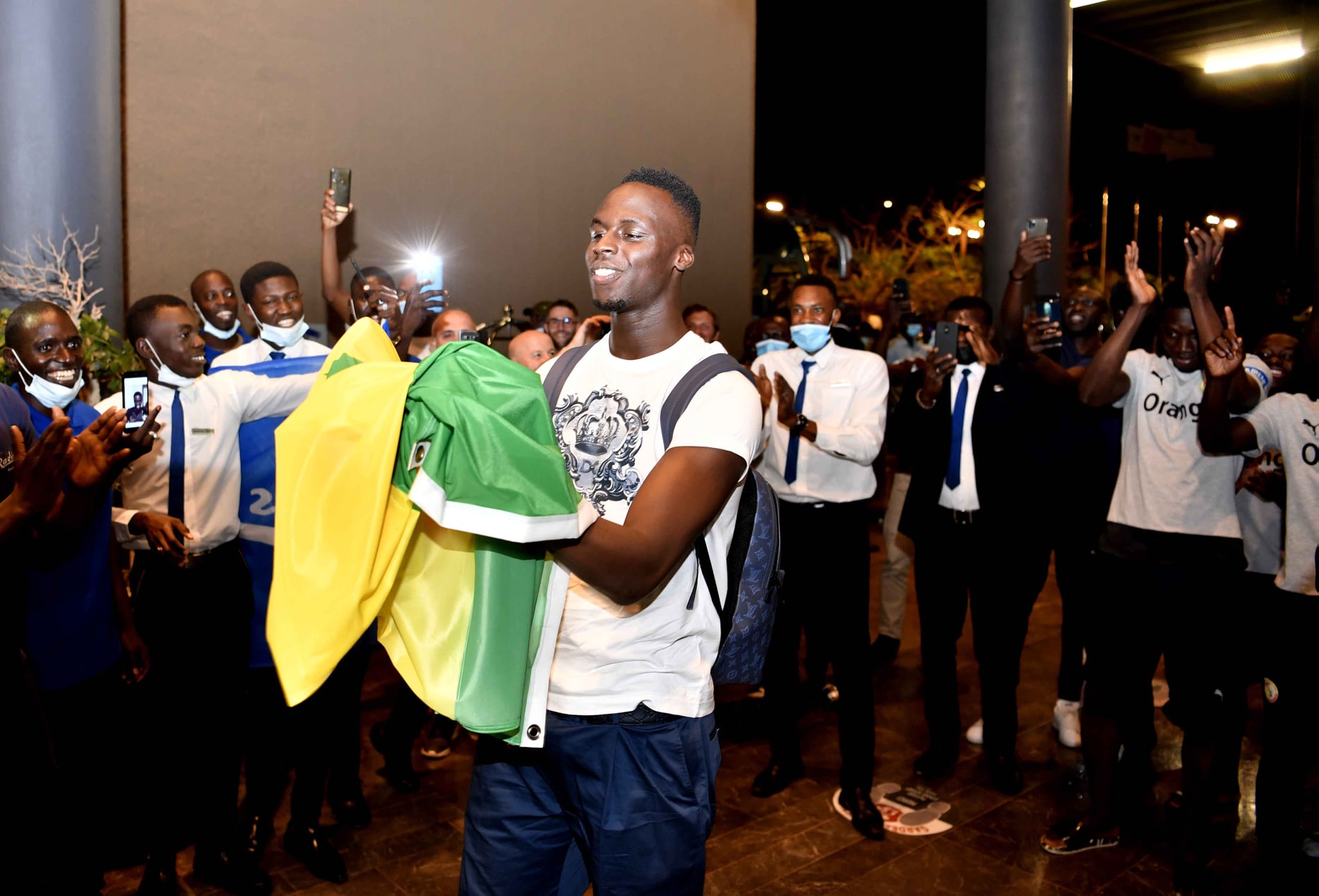 Equipe nationale : Les images de l'arrivée d'Edouard Mendy
