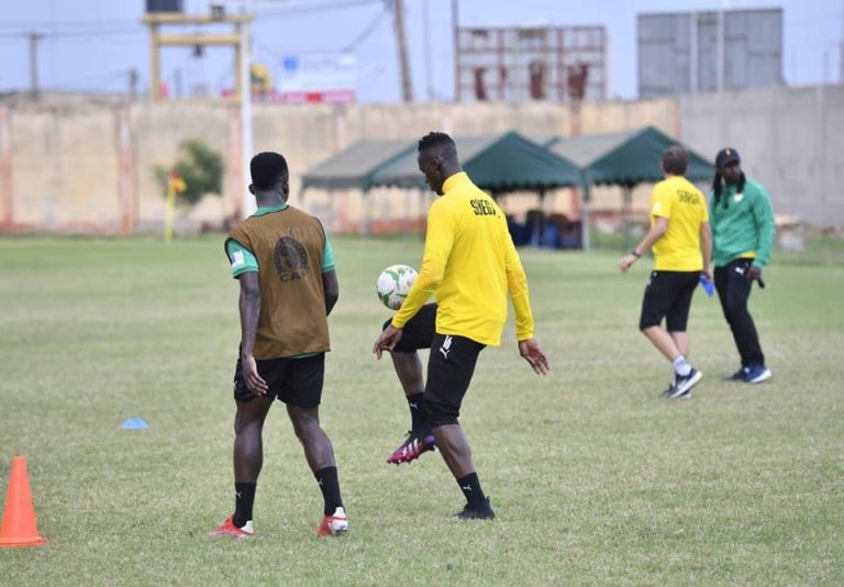 Match contre le Togo : suivez en images le premier galop d’entraînement des Lions