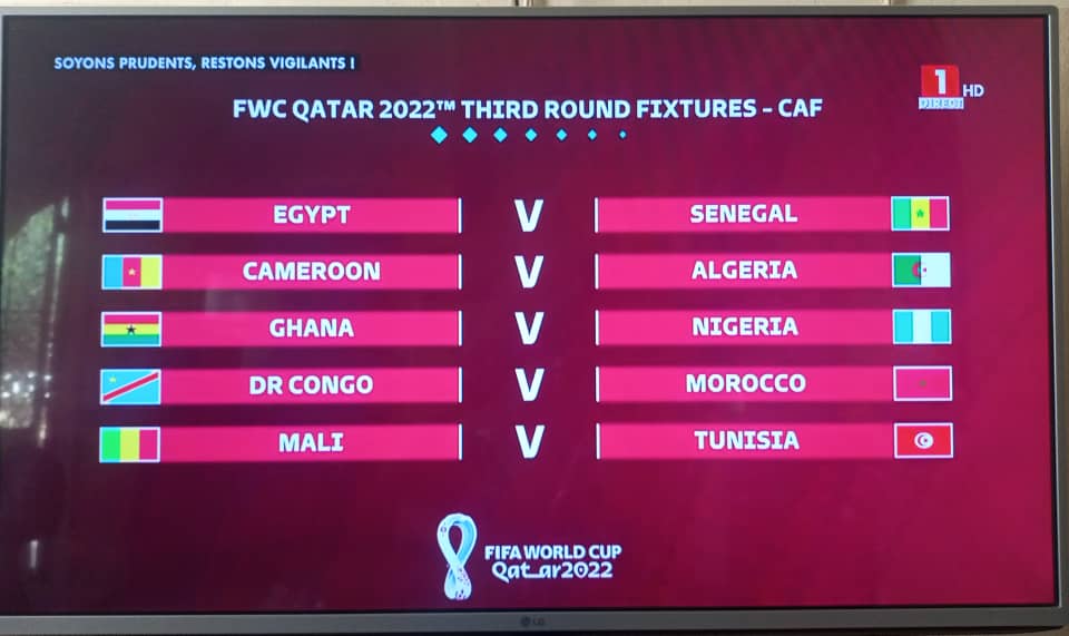 Barrages mondial Qatar 2022 : Le Sénégal hérite de l’Egypte, choc Mané-Salah en attraction !