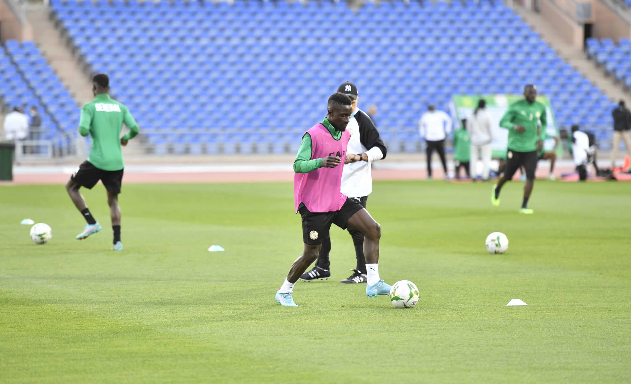 Revivez la première séance d’entraînement des lions du Sénégal au grand stade de Marrakech