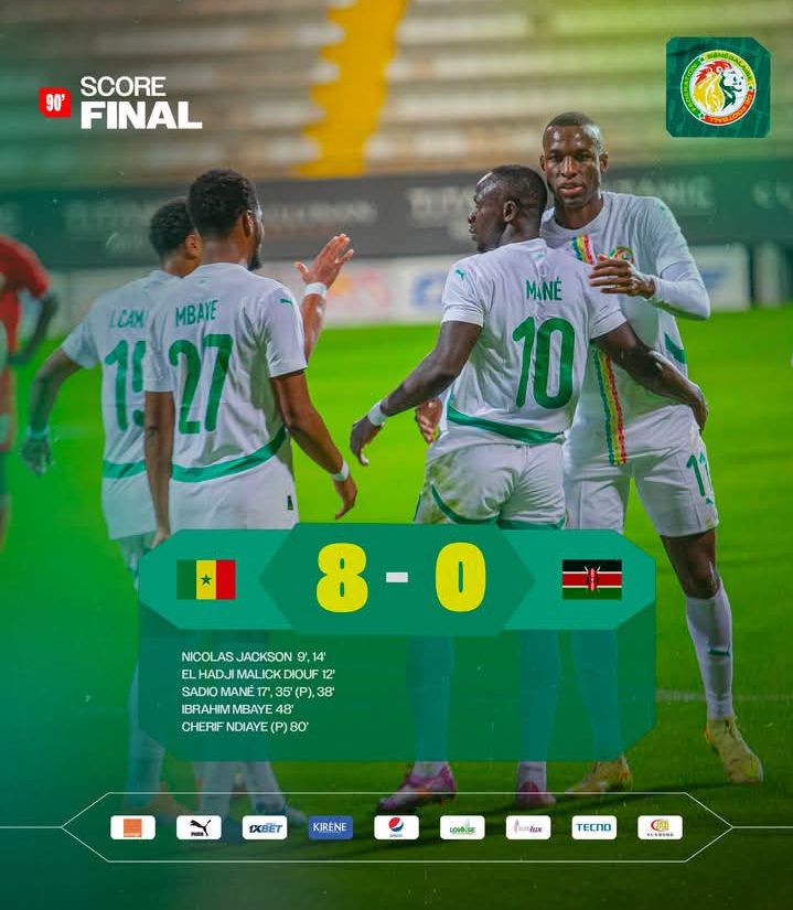 Amical : le Sénégal étrille le Kenya (8-0)