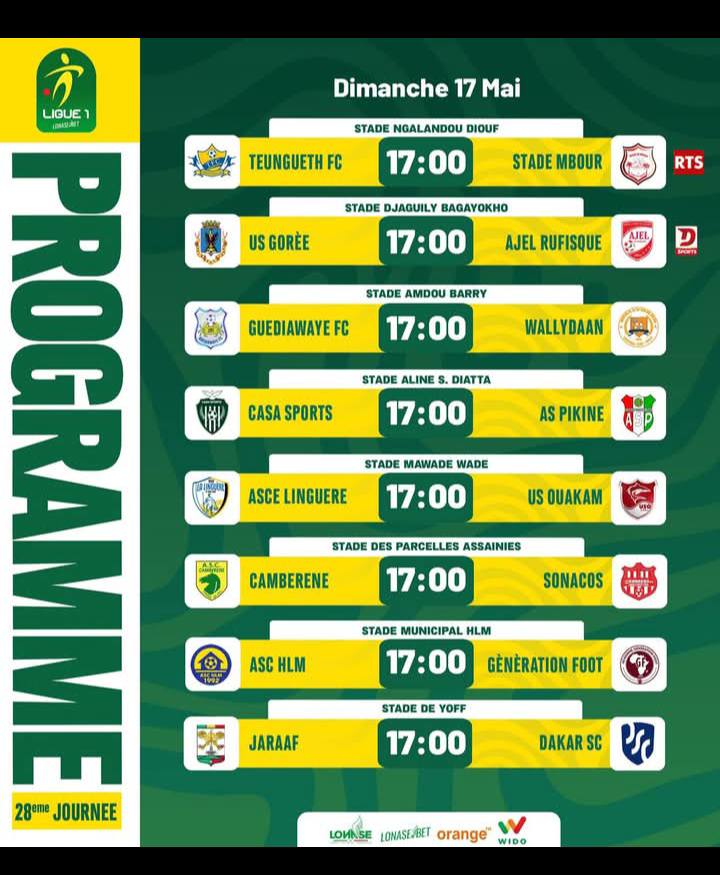 Ligue 1 : US Gorée / AJEL, le choc qui peut rebattre les cartes au sommet