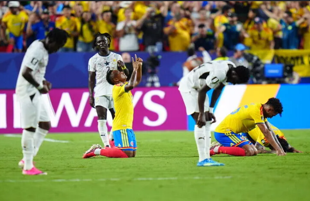 Coupe du monde 2026: le Ghana s'incline logiquement contre la Colombie et sort en 16es de finale