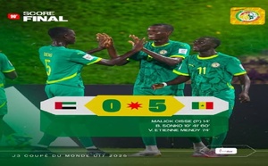 Coupe du monde U17: le Sénégal valide son ticket au 16e de finale