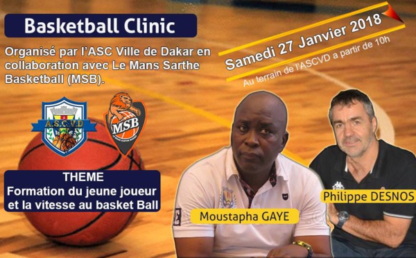 Basket : l’Ascvd organise un clinic de basket à la piscine olympique