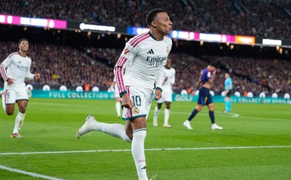 Liga : le Real remporte le clasico, Mbappé inscrit un doublé