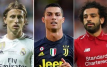 Luka Modric, Cristiano Ronaldo et Mohamed Salah nommés pour le titre de joueur UEFA de l’année 2018